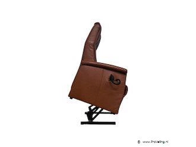 Luxe echt lederen relax sta‑opstoel met elektrische verstelbare functie - afbeelding 3 van  5