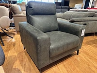 Luxe fauteuil sitdesign, olive groen - afbeelding 3 van  6