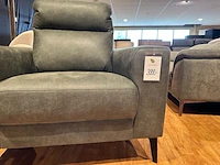 Luxe fauteuil sitdesign, olive groen - afbeelding 6 van  6