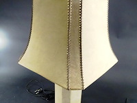 Luxe geheel lederen tafellamp - afbeelding 2 van  5