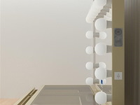 Luxe kaptafel met verlichting - 1500x600x810mm - goudkleurig - incl. krukje - afbeelding 7 van  12