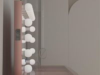 Luxe kaptafel met verlichting - 1500x600x810mm - hoogglans roze - incl. krukje - afbeelding 8 van  12