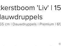 Luxe kunstkerstboom liv 155 cm - afbeelding 4 van  4