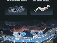 Luxe massagestoel zero gravity - dual-manipulators - zwart/blauw - afbeelding 2 van  15