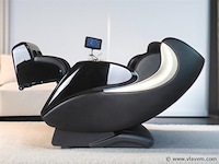 Luxe massagestoel zero gravity - dual-manipulators - zwart/blauw - afbeelding 5 van  15