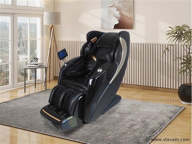 Luxe massagestoel zero gravity - dual-manipulators - zwart/blauw - afbeelding 1 van  15