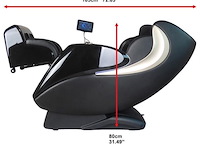 Luxe massagestoel zero gravity - dual-manipulators - zwart/blauw - afbeelding 15 van  15