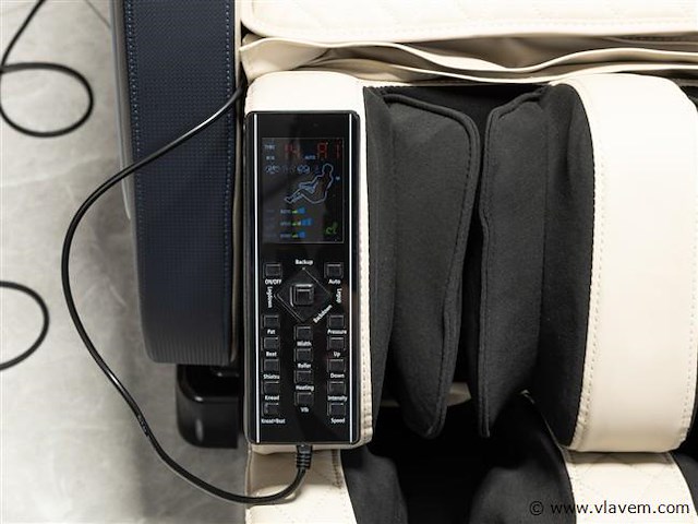 Luxe massagestoel zero gravity - wit / blauw - afbeelding 2 van  21