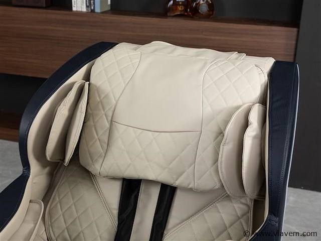 Luxe massagestoel zero gravity - wit / blauw - afbeelding 6 van  21