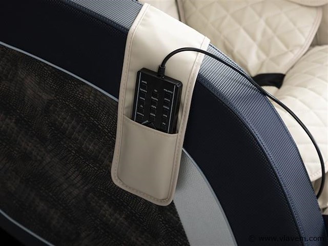 Luxe massagestoel zero gravity - wit / blauw - afbeelding 7 van  21