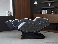 Luxe massagestoel zero gravity - wit / blauw - afbeelding 20 van  21
