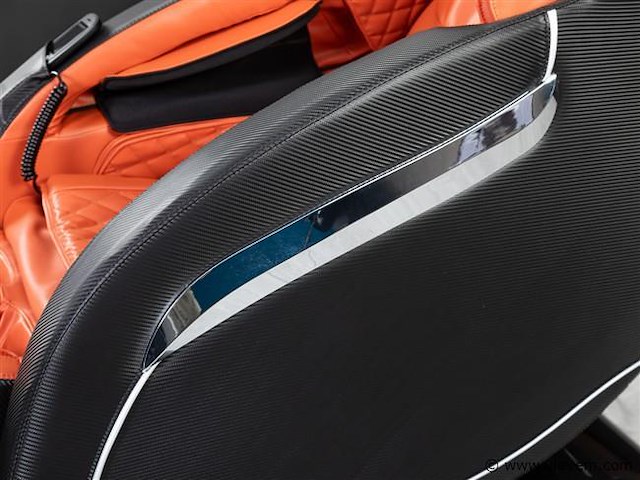 Luxe massagestoel zero gravity - zwart / rood - afbeelding 3 van  18