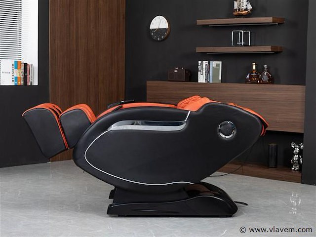 Luxe massagestoel zero gravity - zwart / rood - afbeelding 14 van  18