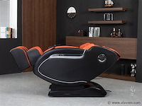 Luxe massagestoel zero gravity - zwart / rood - afbeelding 14 van  18