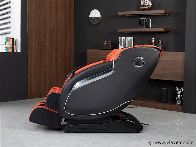 Luxe massagestoel zero gravity - zwart / rood - afbeelding 15 van  18