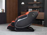 Luxe massagestoel zero gravity - zwart / rood - afbeelding 15 van  18