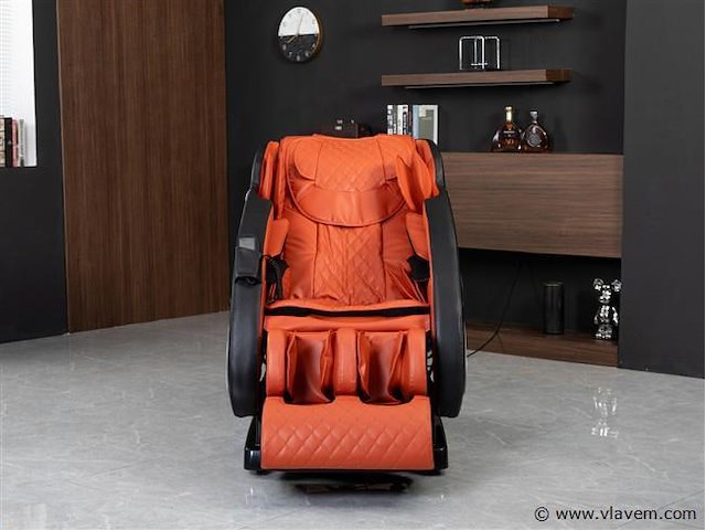 Luxe massagestoel zero gravity - zwart / rood - afbeelding 18 van  18