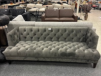 Luxe rechte bank verona, velvet, antraciet - afbeelding 1 van  4