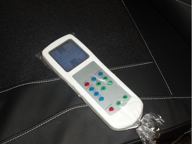 Luxe verwarmd massagebed met decoratief houten frame 200x60cm - afbeelding 3 van  5