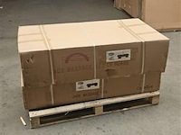 Luxe verwarmd massagebed met decoratief houten frame 200x60cm - afbeelding 4 van  5