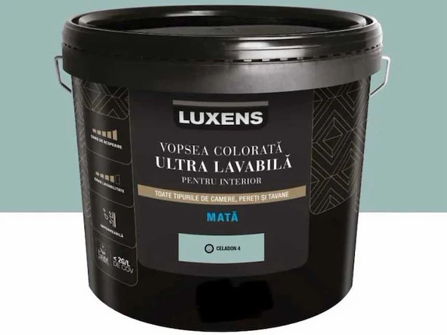 Luxens - ultra lavabila - celadon 4 - 2,5l verf (16x) - afbeelding 1 van  7