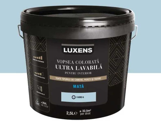 Luxens - ultra lavabila - fjord 6 - 2,5l verf - afbeelding 1 van  8