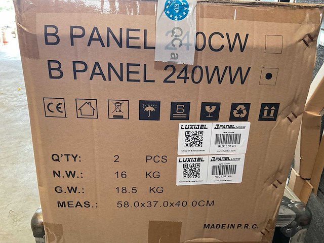 Luxibel b panel 240ww led-panel (4x) - afbeelding 5 van  5