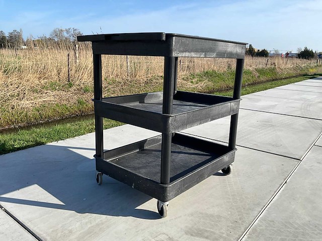 Luxor drielaags zware utility cart - afbeelding 1 van  6