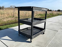 Luxor drielaags zware utility cart - afbeelding 1 van  6