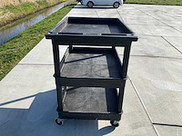 Luxor drielaags zware utility cart - afbeelding 3 van  6