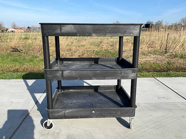Luxor drielaags zware utility cart - afbeelding 4 van  6