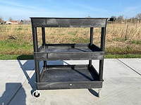 Luxor drielaags zware utility cart - afbeelding 4 van  6