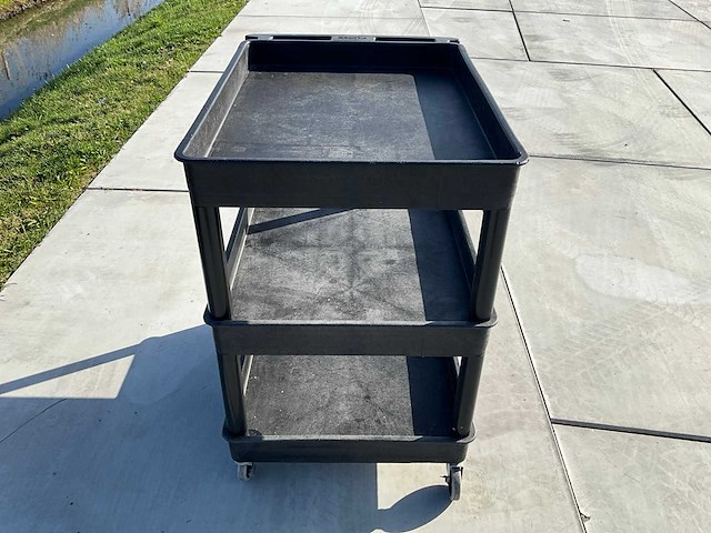Luxor drielaags zware utility cart - afbeelding 5 van  6
