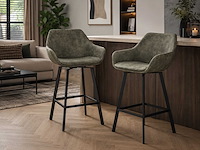 Luxury adore groen - barkruk (2x) - afbeelding 1 van  3