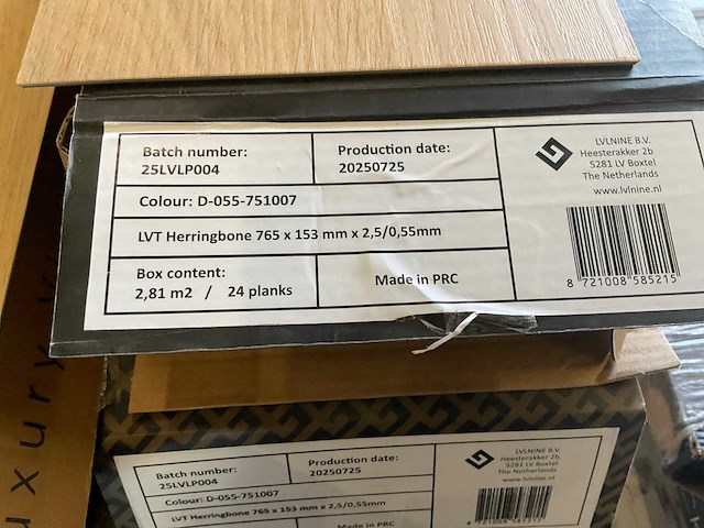 Luxury vinyl pvc visgraatdelen ca 11 m² - afbeelding 4 van  5