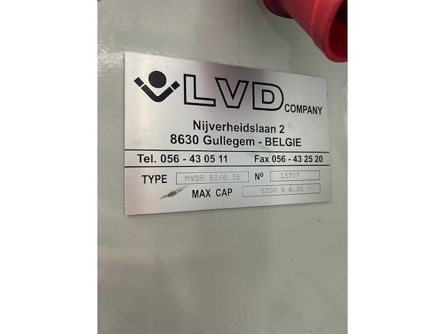 Lvd - mvsb 62/6,35 - guillotine shears - afbeelding 2 van  10
