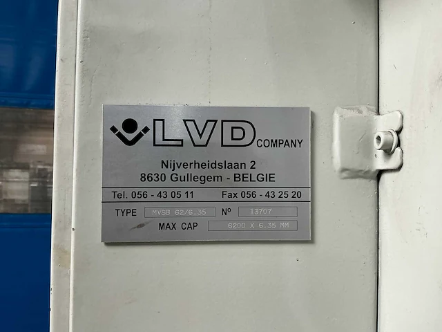 Lvd - mvsb 62/6,35 - guillotine shears - afbeelding 16 van  16