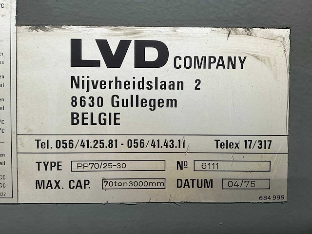 Lvd pp70/25-30 kantbank - afbeelding 9 van  10