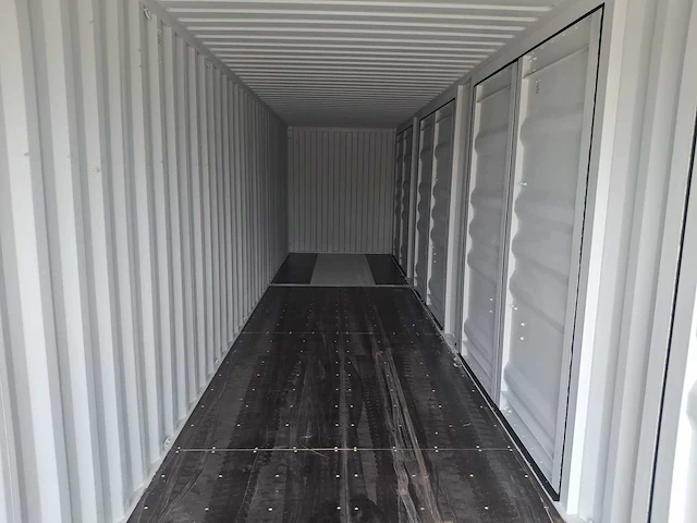 Lypu 40 ft high cube zwart zeecontainer met 4 zijdeuren - afbeelding 7 van  24