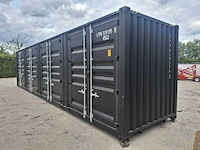 Lypu 40 ft high cube zwart zeecontainer met 4 zijdeuren - afbeelding 9 van  24