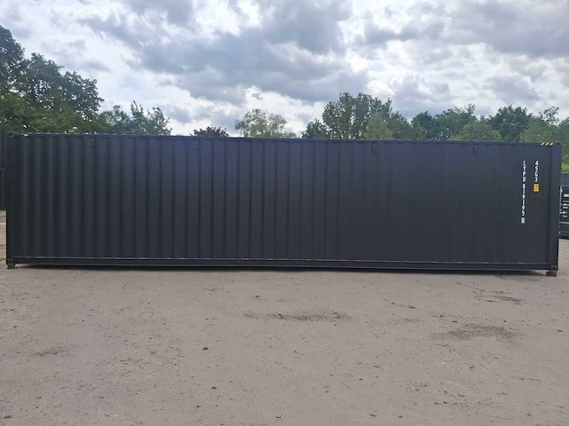 Lypu 40 ft high cube zwart zeecontainer met 4 zijdeuren - afbeelding 14 van  24