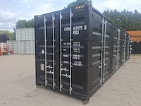 Lypu 40 ft high cube zwart zeecontainer met 4 zijdeuren - afbeelding 17 van  24