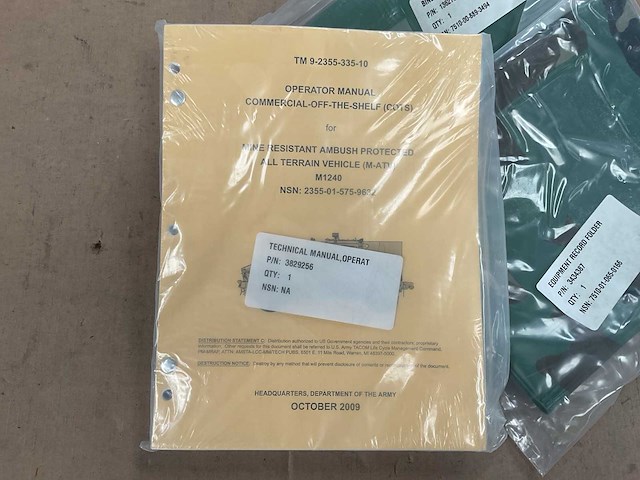 M1240 operator manual for mine resistant ambush protected all terrain vehicle - afbeelding 2 van  4
