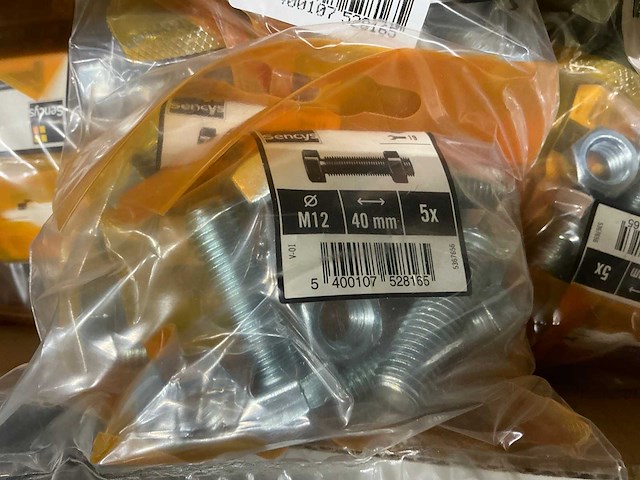 M12x40mm zeskantbout met moer (675x) - afbeelding 4 van  4