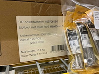 M6x60mm slotbout met moer (250x) - afbeelding 3 van  3