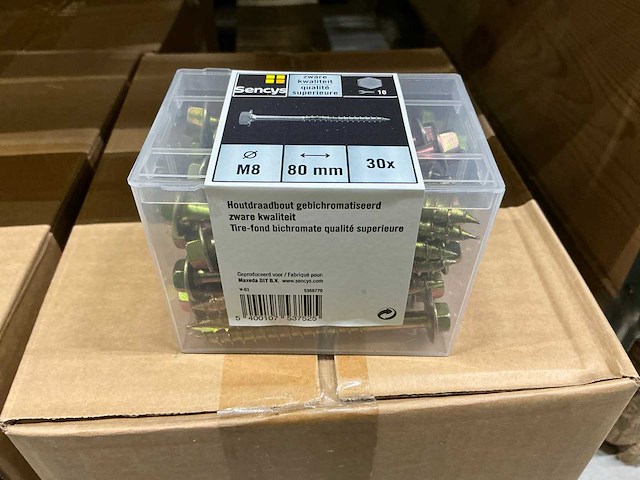M8x80mm houtdraadbout pro (112x) - afbeelding 2 van  3