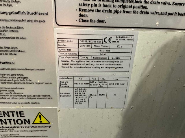 M&a systems - 2021 - c14 - 3 dubbele friteuse - afbeelding 3 van  3