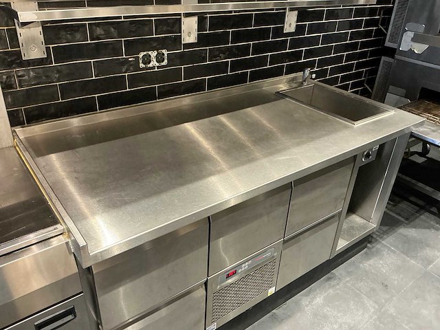 M&a systems - fpo-n212 - 2021 - koelwerkbank met bain marie - afbeelding 2 van  2