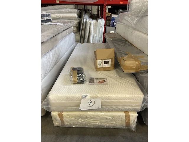 Maatwerk hardbox 20 cm (90x200 cm) met luxe tencel pocketveringmatras 90x200 cm - afbeelding 2 van  2