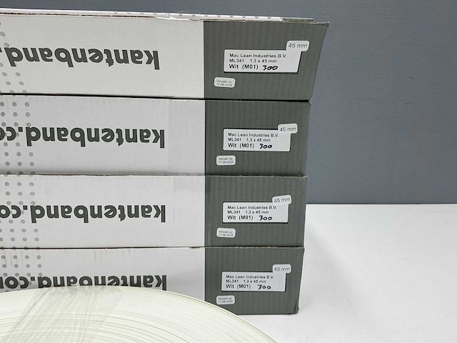 Mac lean - m01 - wit - kantenband - 1200 m - 1,3x45 mm - (4x) - afbeelding 5 van  7
